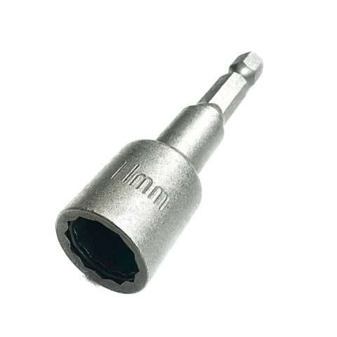 Drive Socket for Bi-Hexagonal Moulded Head Screws - 11mm (7/16) - Qty 1