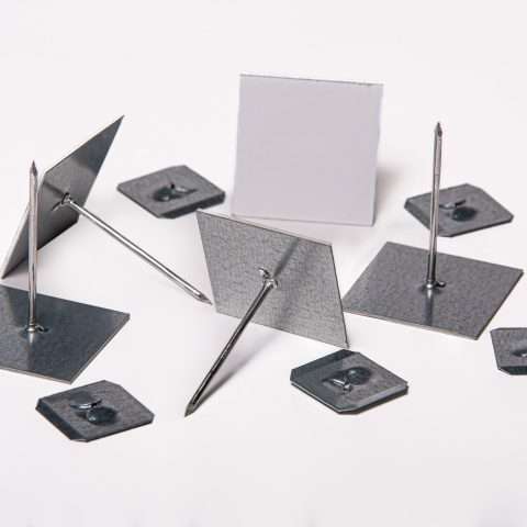 Insulation Hangers - Self Adhesive - 62mm Long  - Qty 100