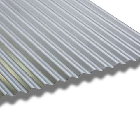 13/3 Corrugated Roof & Wall Sheet in a Galvanised Coating - 0.7mm Thick - 3660mm (12ft)
