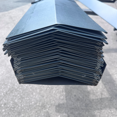 Ridge Flashings in a PVC Plastisol Coated Finish - Slate Blue 3000mm