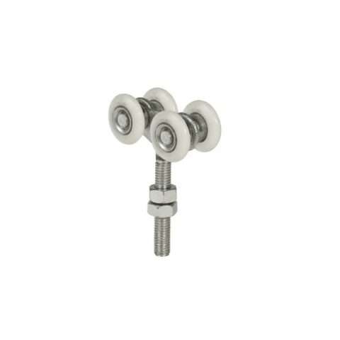 Series 20 | Double Axle | Steel Wheel Hanger | M8 x 46mm Pin | 35kg Capacity | 20-1285