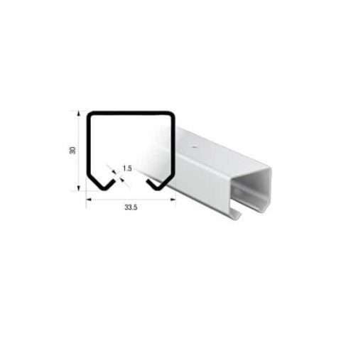 Series 20 | 2m | Galvanized Steel | Industrial Top Track | 20-20-2