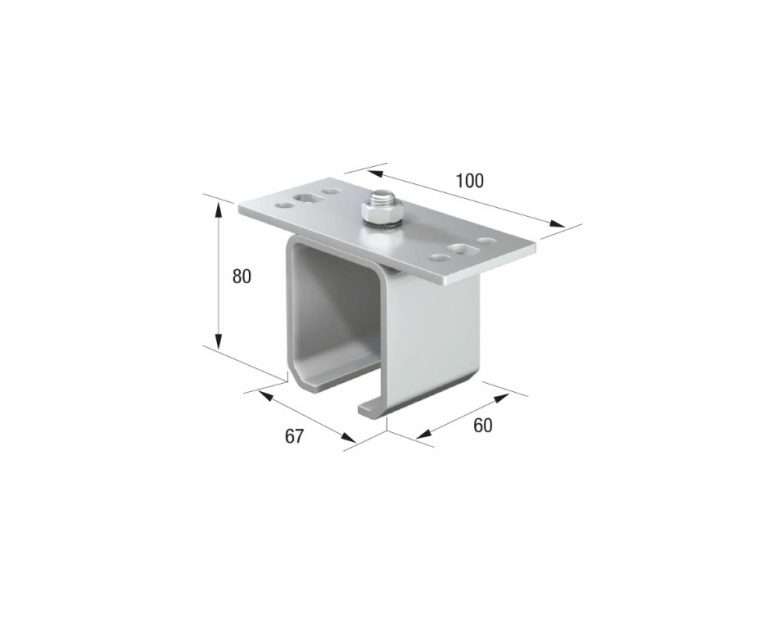 Series 250 | Soffit Fixing | Support Bracket For Galvanized Steel Top Track | 250-258
