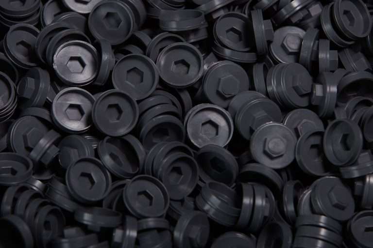 Plastic Caps for Tech Screws - 19mm - Qty 100 - Black