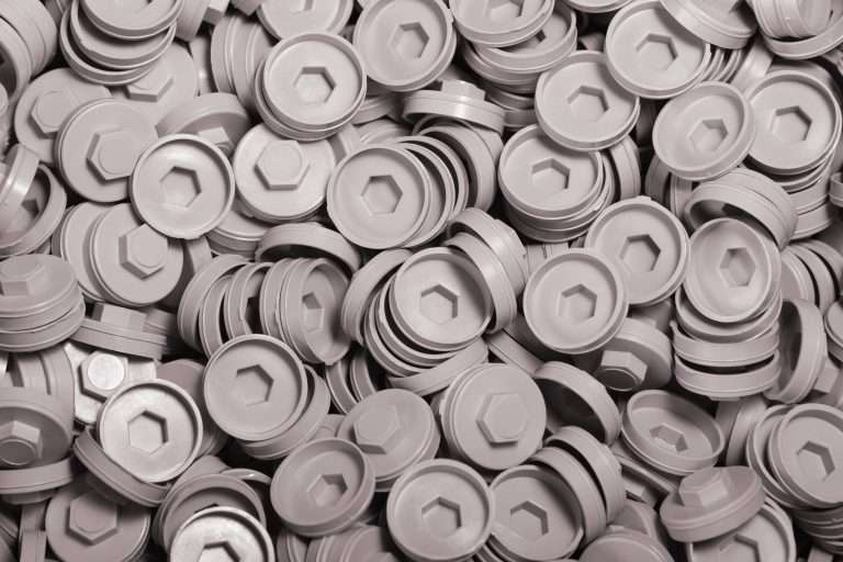 Plastic Caps for Tech Screws - 19mm - Qty 100 - Goosewing Grey