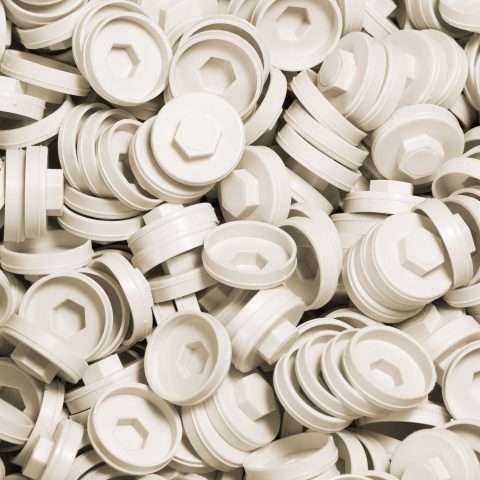 Plastic Caps for Tech Screws - 19mm - Qty 100 - Hamlet