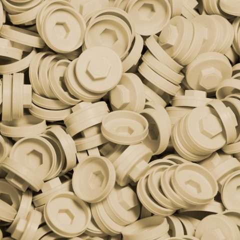 Plastic Caps for Tech Screws - 19mm - Qty 100 - Honesty