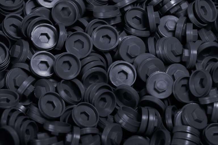 Plastic Caps for Tech Screws - 19mm - Qty 100 - Merlin Grey