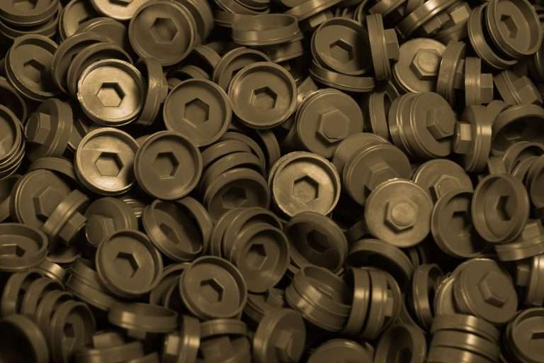 Plastic Caps for Tech Screws - 19mm - Qty 100 - Mushroom