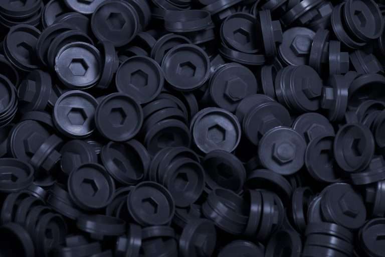 Plastic Caps for Tech Screws - 19mm - Qty 100 - Anthracite - Raven