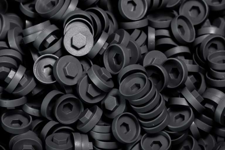 Plastic Caps for Tech Screws - 19mm - Qty 100 - Anthracite