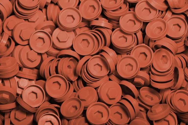 Plastic Caps for Tech Screws - 19mm - Qty 100 - Terracotta