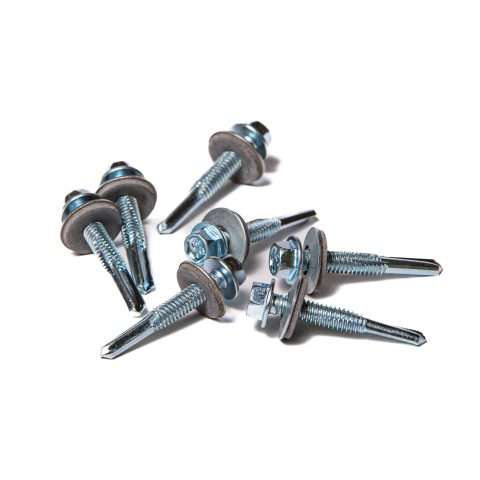 Screws for Heavy Gauge Steel - 38mm - 19mm Washer - Qty 100