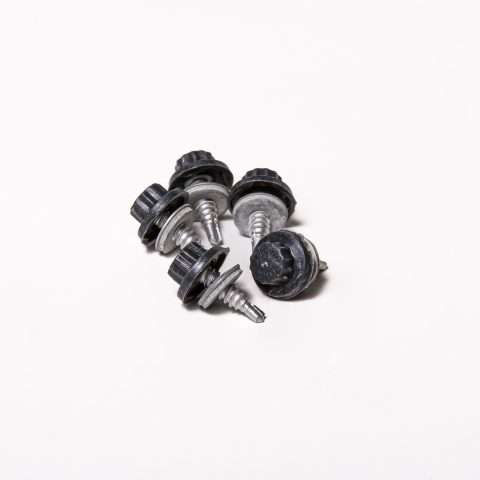 Stitching Screws - 22mm - Qty 100 - Moulded Head - Anthracite - Raven