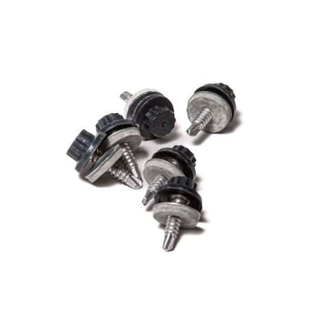 Screws for Light Gauge Steel - 25mm - Qty 100 - Moulded Head - Anthracite - Raven