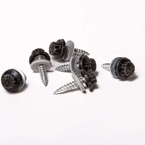 Screws for Timber - 32mm - Qty 100 - Moulded Head - Black