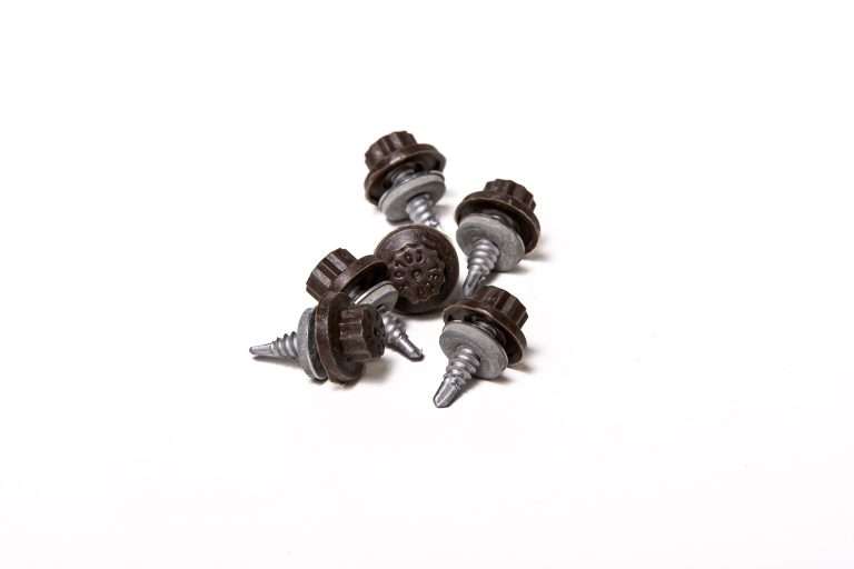 Stitching Screws - 22mm - Qty 100 - Moulded Head - Vandyke Brown