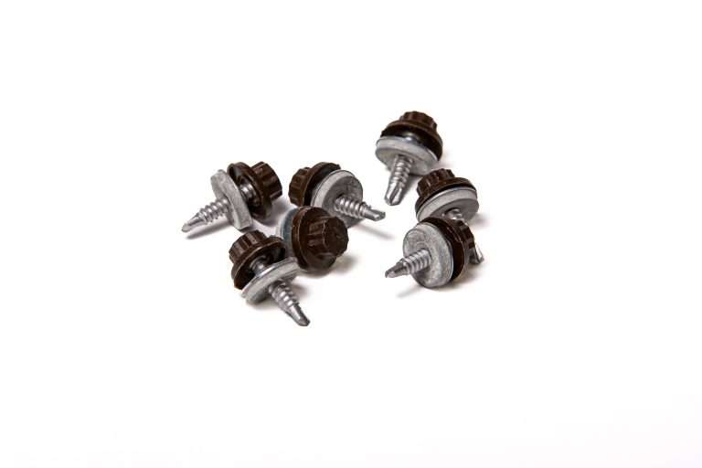 Screws for Light Gauge Steel - 25mm - Qty 100 - Moulded Head - Vandyke Brown