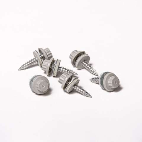 Screws for Timber - 32mm - Qty 100 - Moulded Head - Goosewing Grey