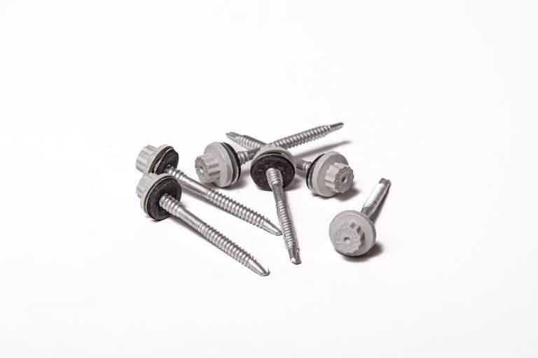 Screws for Light Gauge Steel - 65mm - Qty 100 - Moulded Head - Goosewing Grey