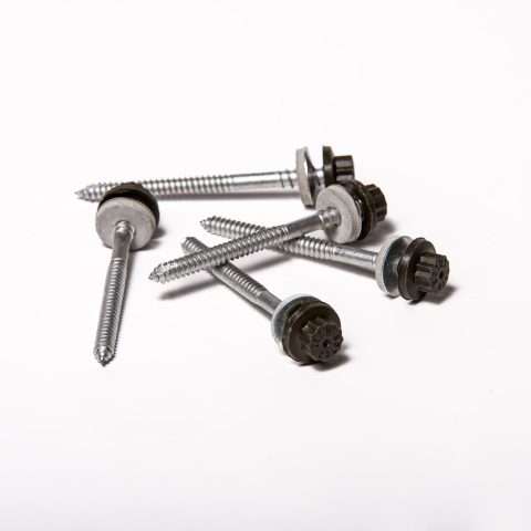 Screws for Timber - 80mm - Qty 100 - Moulded Head - Juniper Green