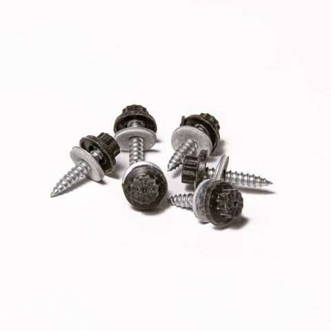 Screws for Timber - 32mm - Qty 100 - Moulded Head - Juniper Green
