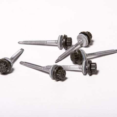 Screws for Light Gauge Steel - 65mm - Qty 100 - Moulded Head - Juniper Green