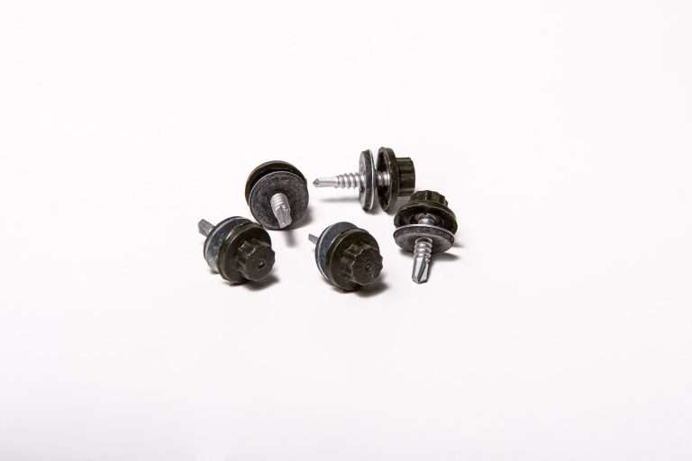 Screws for Light Gauge Steel - 25mm - Qty 100 - Moulded Head - Juniper Green