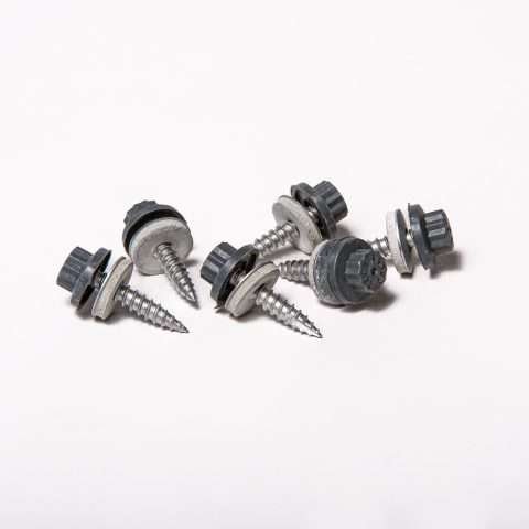 Screws for Timber - 32mm - Qty 100 - Moulded Head - Merlin Grey
