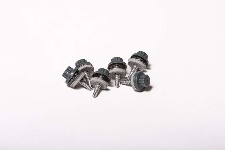 Screws for Light Gauge Steel - 25mm - Qty 100 - Moulded Head - Merlin Grey