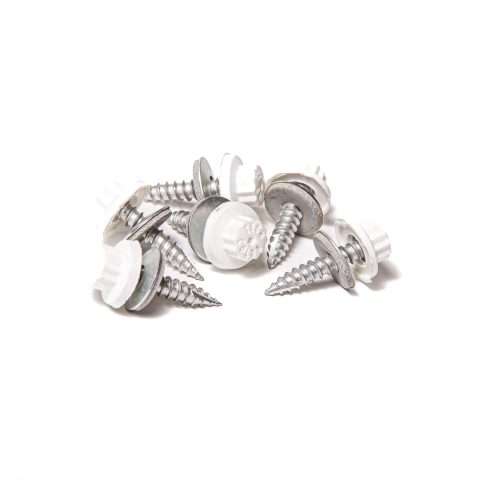 Screws for Timber - 32mm - Qty 100 - Moulded Head - White