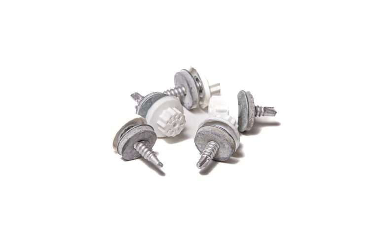 Screws for Light Gauge Steel - 25mm - Qty 100 - Moulded Head - White