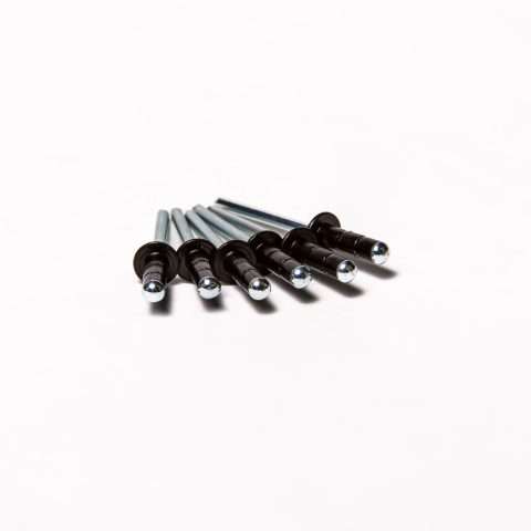 Rivets - 4.8mm x 15mm - Qty 100 - Black