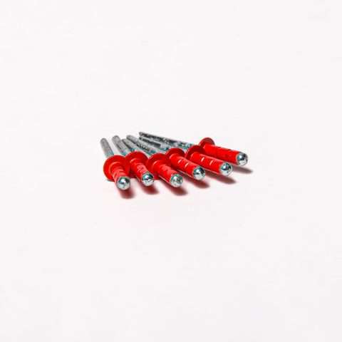 Rivets - 4.8mm x 15mm - Qty 100 - Poppy Red