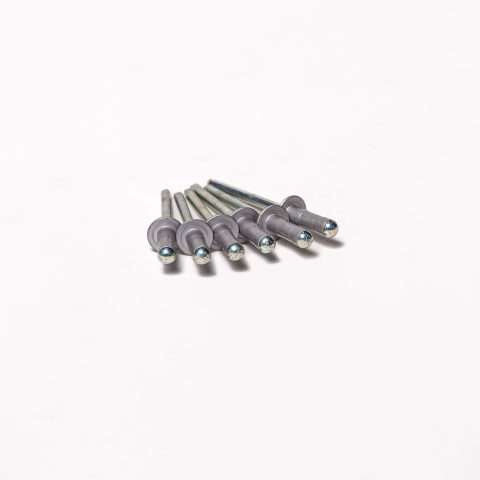 Rivets - 4.8mm x 15mm - Qty 100 - Silver