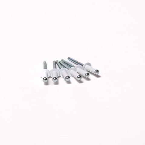 Rivets - 4.8mm x 15mm - Qty 100 - White
