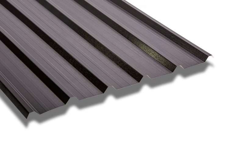 32/1000 Roof and Wall Sheet in a Polyester Paint Coated Finish - SSAB GreenCoat® - Black 2000mm