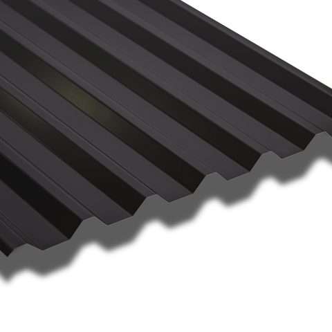 34/1000 Roof and Wall Sheet in a Polyester Paint Coated Finish - SSAB GreenCoat® - Anthracite 4000mm