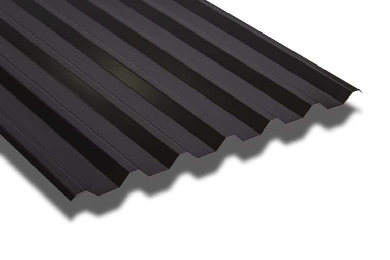 34/1000 Roof and Wall Sheet in a Polyester Paint Coated Finish - SSAB GreenCoat® - Anthracite 4000mm