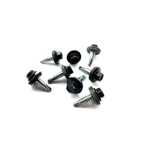Stitching Screws - 22mm - Qty 100 - Powder Coated - Anthracite - Raven