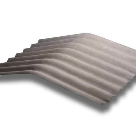 Cemsix | Ridge | Profile 6 | New | 1800mm | 15° | Close-Fit | Natural Grey