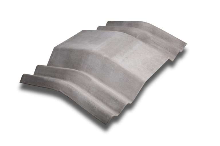 Cemsix | Ridge | Profile 6 | New | 900mm | 15° | Ventilated | Natural Grey