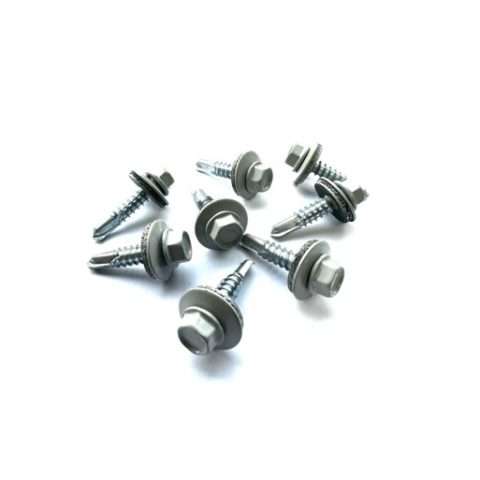 Screws for Light Gauge Steel - 25mm - Qty 100 - Powder Coated - Goosewing Grey
