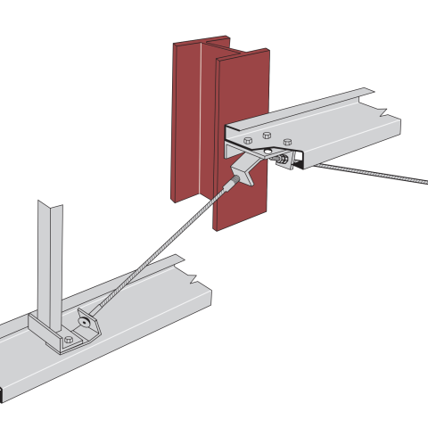 Side-Rail-Support | Diagonal-Tie-Wires | New | Made-to-Order