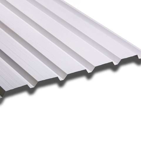 Roof and Wall Liner Panel Bright White Polyester Paint Coated 0.7mm Thick