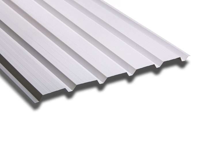 Roof and Wall Liner Panel Bright White Polyester Paint Coated 0.7mm Thick