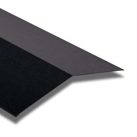 Ridge Flashings in a Polyester Paint Coated Finish - SSAB Greencoat® - Black 3000mm