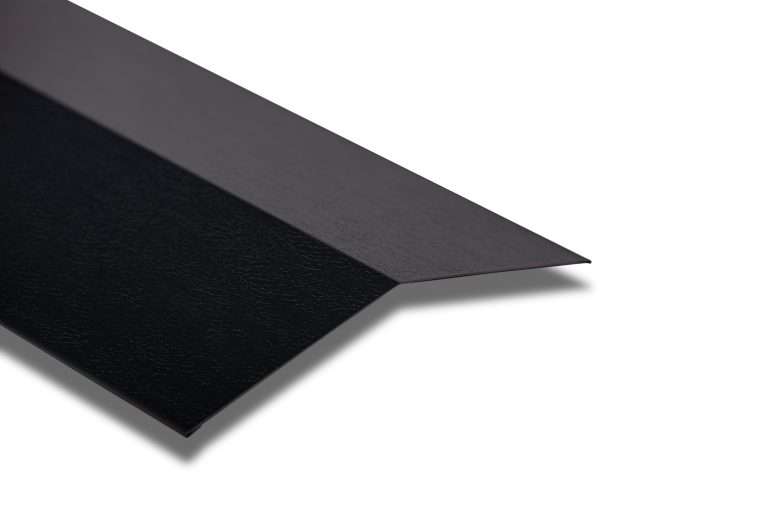 Ridge Flashings in a Polyester Paint Coated Finish - SSAB Greencoat® - Black 3000mm
