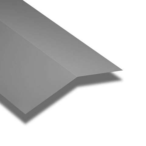 Ridge Flashings in a Polyester Paint Coated Finish - Light Grey 3000mm