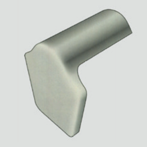 Cemsix | Finial | Profile 6 | New | 1-Piece | Plain | Natural Grey